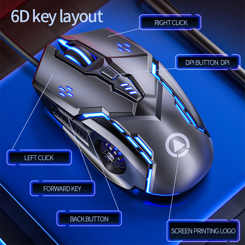 Original G5 Wired Gaming Mouse - Backlit, High Sensitivity, 6 Keys Mac ...